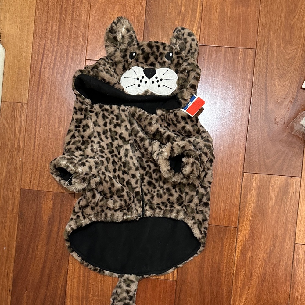 Leopard Print Pet Costume with Hood